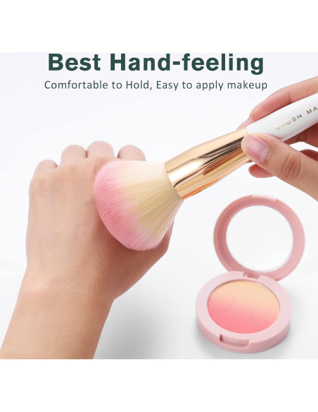 Juego de Brochas de Maquillaje 10Pcs Brush Master Kabuki Juego de Brochas de Maquillaje 10Pcs Brush Master Kabuki