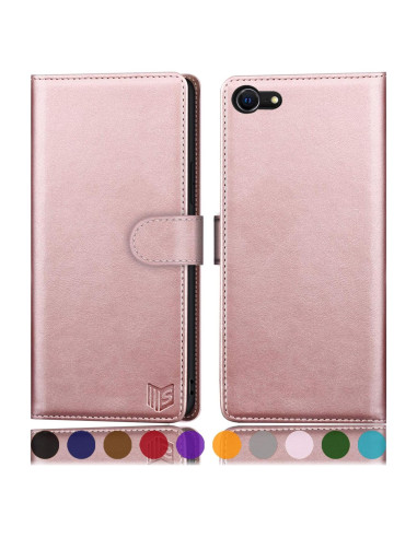 Funda Cartera SUANPOT para iPhone 7/8/SE2/SE3 Oro Rosa