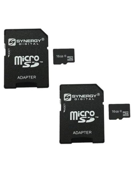 Tarjeta de Memoria MicroSDHC 16GB Synergy Digital - Paquete de 2 Tarjeta de Memoria MicroSDHC 16GB Synergy Digital - Paquete de 2