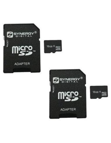 Tarjeta de Memoria 16GB microSDHC Synergy Digital con Adaptador SD