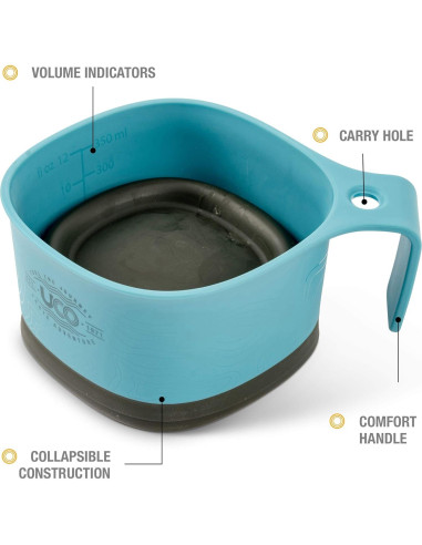 UCO Kit de Comida Camping 6 Piezas Plato Cuenco Taza Spork