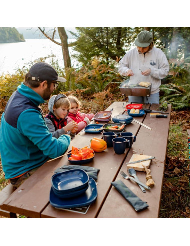 UCO Kit de Comida Camping 6 Piezas Plato Cuenco Taza Spork