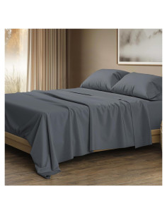 Juego de Sábanas King Size Thread Spread 100% Algodón Egipcio 1500 Hilos
