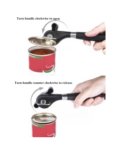 Abrelatas Manual de Seguridad iheyfill, Acero Inoxidable Ergonómico 2