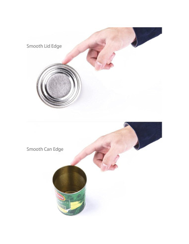 Abrelatas Manual de Seguridad iheyfill, Acero Inoxidable Ergonómico