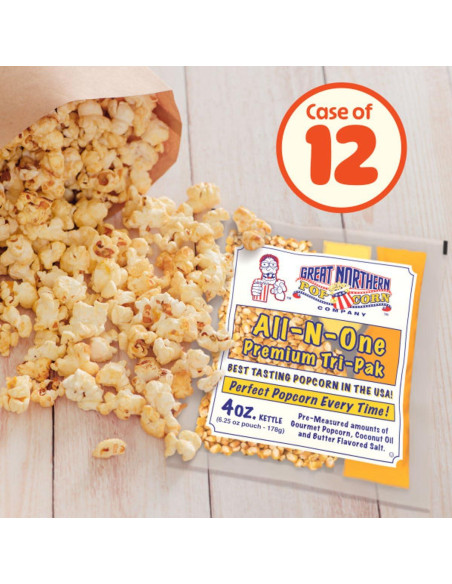 Paquete de 12 Granos de Palomitas Gourmet Great Northern 177g Paquete de 12 Granos de Palomitas Gourmet Great Northern 177g