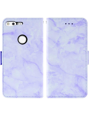 Funda de Cartera Plegable Asuwish para Google Pixel 1 con Protector