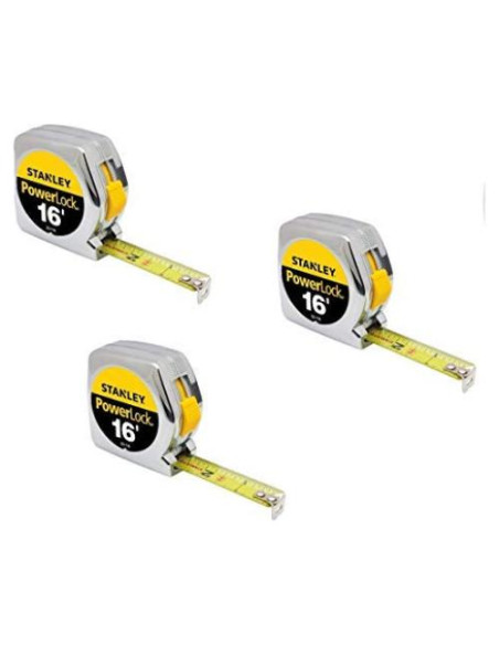 Cinta Métrica Stanley Powerlock 4,88 m 3-Pack Cinta Métrica Stanley Powerlock 4,88 m 3-Pack