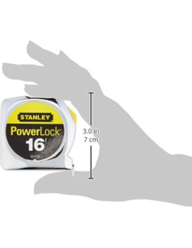 Cinta Métrica Stanley Powerlock 4,88 m 3-Pack
