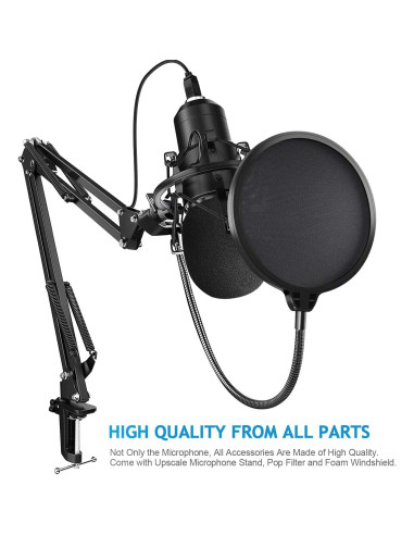 Micrófono USB YOTTO YCM-700-01 192kHz/24bit Cardioide
