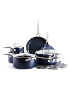 Juego de Utensilios de Cocina GreenPan 14 Piezas Cerámica Azul