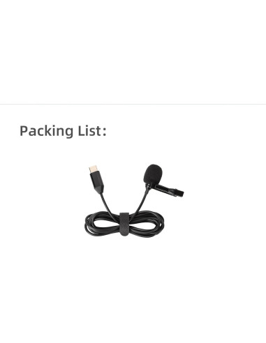 Micrófono Lavalier BTG para Insta360 X4 - Alta Sensibilidad