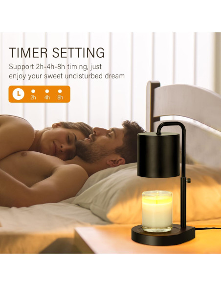 Lámpara Calentadora de Velas Zukakii Ajustable 50W Negro Lámpara Calentadora de Velas Zukakii Ajustable 50W Negro