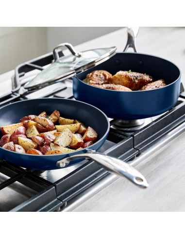 Juego de Utensilios de Cocina GreenPan 14 Piezas Cerámica Azul