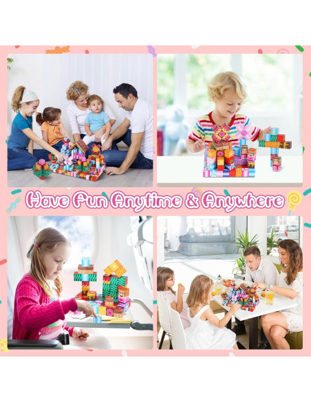 Bloques de Construcción Magnéticos TSKER - 100 PCS Juguete STEM Bloques de Construcción Magnéticos TSKER - 100 PCS Juguete STEM
