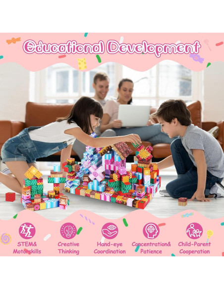 Bloques de Construcción Magnéticos TSKER - 100 PCS Juguete STEM Bloques de Construcción Magnéticos TSKER - 100 PCS Juguete STEM