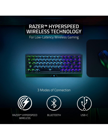 Teclado Mecánico Inalámbrico Razer BlackWidow V3 Mini 65%
