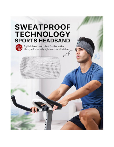 Auriculares para dormir Perytong Bluetooth con altavoces HD