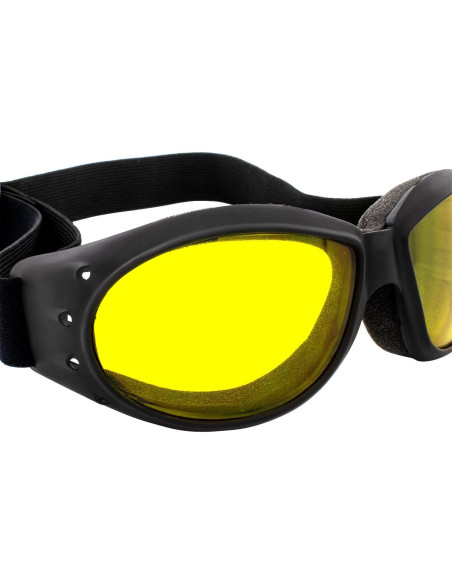Gafas de Motociclismo Global Vision Barón Rojo con Lentes Amarillos Gafas de Motociclismo Global Vision Barón Rojo con Lentes Amarillos
