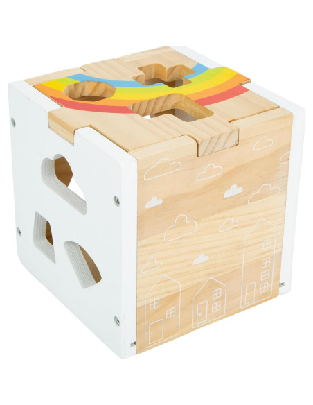 Cubo Clasificador de Formas Arcoíris Small Foot - Juguete Educativo 13 Formas Cubo Clasificador de Formas Arcoíris Small Foot - Juguete Educativo 13 Formas