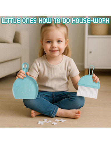 Set de Limpieza para Niños WoodenEdu - 7 Piezas Azul