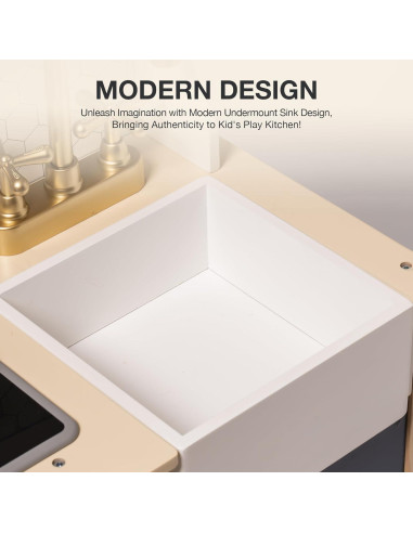 Juego de Cocina de Madera ROBOTIME con Luces y Sonidos 3+