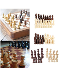 Juego de Ajedrez de Madera 32 Piezas NXA-CYJ 2