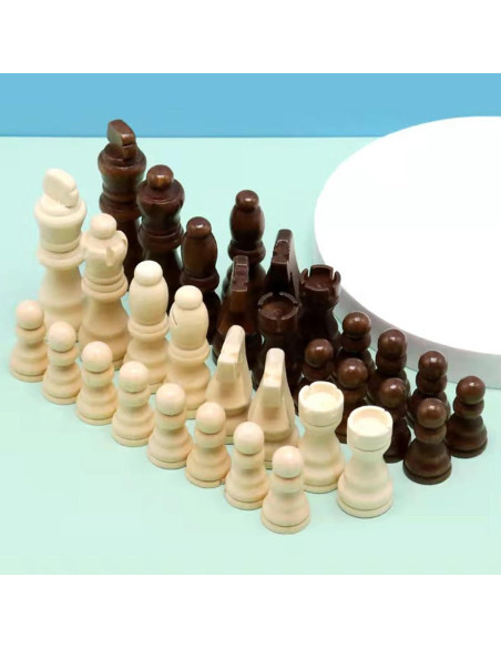 Juego de Ajedrez de Madera 32 Piezas NXA-CYJ Juego de Ajedrez de Madera 32 Piezas NXA-CYJ