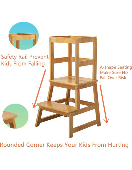 Escalera de Cocina para Niños Popin Lover - Torre de Aprendizaje 68kg Escalera de Cocina para Niños Popin Lover - Torre de Aprendizaje 68kg