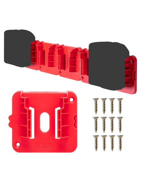 Soporte de Batería Crtbelfy para Milwaukee M18 18V - 5 Piezas Soporte de Batería Crtbelfy para Milwaukee M18 18V - 5 Piezas