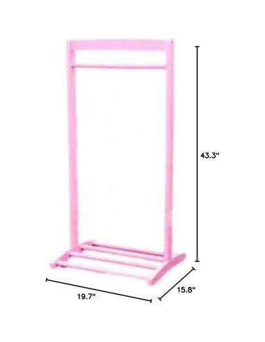 Perchero para Ropa de Niños Frenchi Rosa 50x40x110 cm
