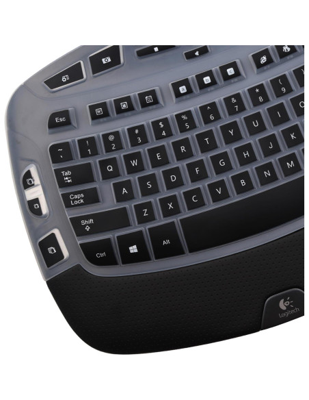 Cubierta de Teclado Logitech K350 MK570 MK550 Silicona Negra Cubierta de Teclado Logitech K350 MK570 MK550 Silicona Negra