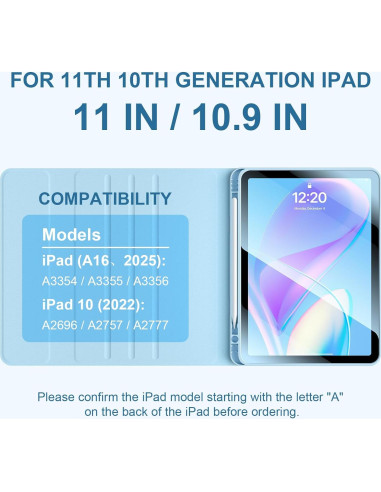 Funda con Teclado Inalámbrico Kiloob para iPad 10.9" 2022