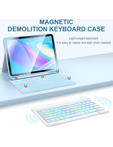 Funda con Teclado Inalámbrico Kiloob para iPad 10.9" 2022