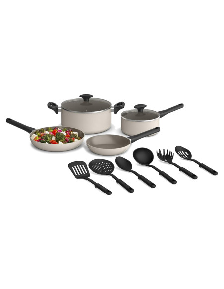 Set de Utensilios de Cocina BELLA 12 Piezas Cerámico Oatmilk Set de Utensilios de Cocina BELLA 12 Piezas Cerámico Oatmilk