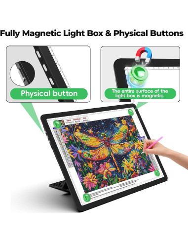 Tablero de Luz LED A3 Zocelight Recargable 5000mAh