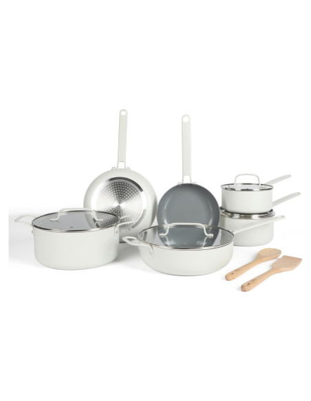 Juego de Utensilios de Cocina 12 Pzas Martha Stewart Blanco Juego de Utensilios de Cocina 12 Pzas Martha Stewart Blanco