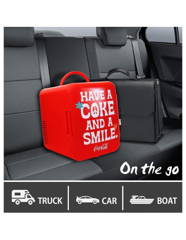 Refrigerador Mini Koolatron KDC4-SMILE 4L Portátil Rojo