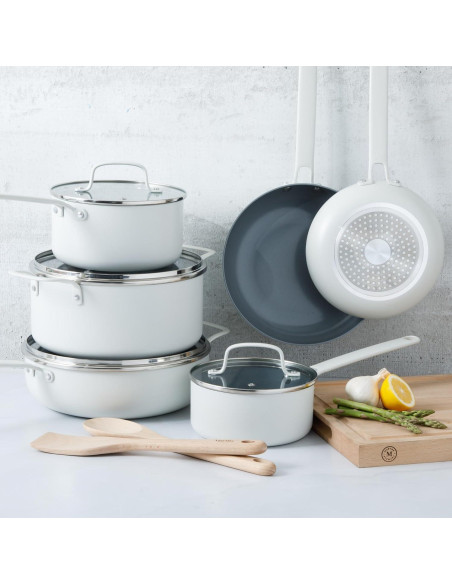 Juego de Utensilios de Cocina 12 Pzas Martha Stewart Blanco Juego de Utensilios de Cocina 12 Pzas Martha Stewart Blanco