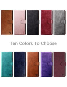 Funda billetera SUANPOT para Samsung Galaxy Z Fold 3 RFID 2