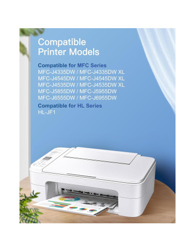 Cartuchos de tinta GPC Image LC406XL compatibles para Brother - 4 unidades