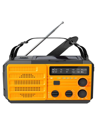Radio de Emergencia Kaito Voyager V3 AM/FM NOAA con Linterna LED