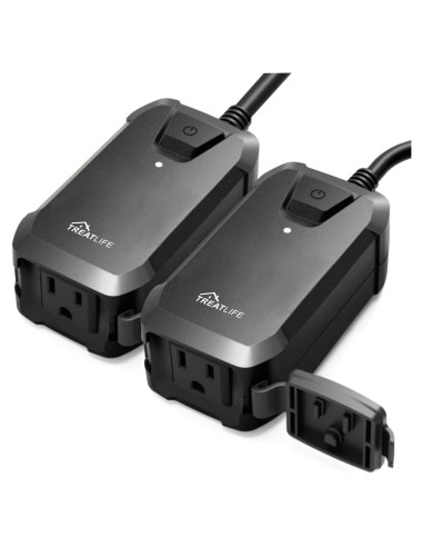Enchufe Inteligente TREATLIFE 2 Paquete IP44 Control Alexa