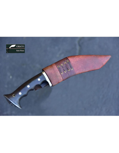Kukri Genuino GK&CO. 20.32 cm Mango Madera Rosa Hecho a Mano