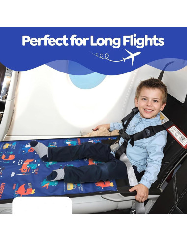 Cama de avión para niño pequeño Genérico 44x79cm Azul