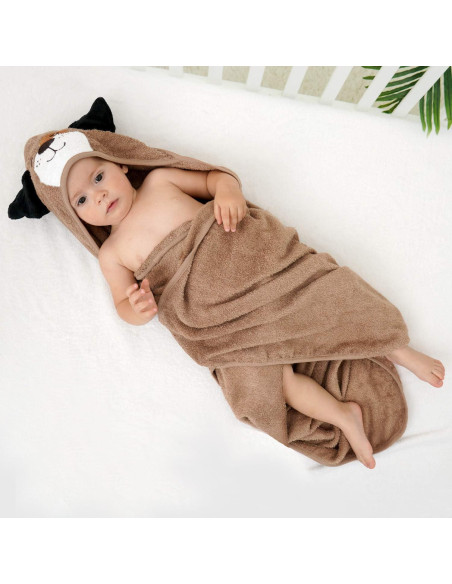 Toalla con Capucha Touchat para Bebés 89 cm - Suave y Absorbente Toalla con Capucha Touchat para Bebés 89 cm - Suave y Absorbente