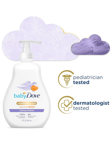 Paquete Baby Dove Lavado Corporal 1L y Loción 385g Piel Sensible