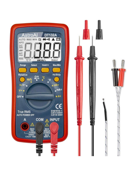 Medidor de Presión de Neumáticos Digital AstroAI 230 PSI + Multímetro Medidor de Presión de Neumáticos Digital AstroAI 230 PSI + Multímetro