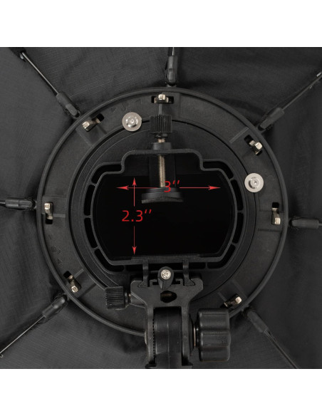 Softbox Octagonal 55cm T&YFOTOP con Soporte Tipo S y Funda Softbox Octagonal 55cm T&YFOTOP con Soporte Tipo S y Funda