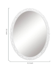 Espejo Magnético para Taquilla ARTLYMERS 20.3x15.2 cm Blanco 2